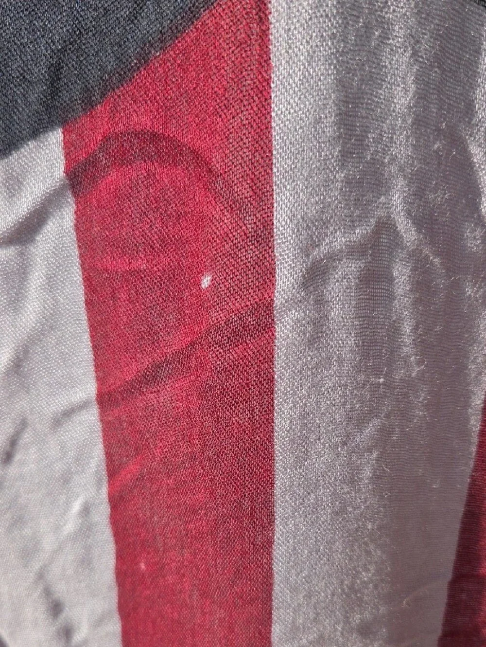 Phanuel Red, White & Blue American Flag Print Lightweight Oversized Scarf Wrap